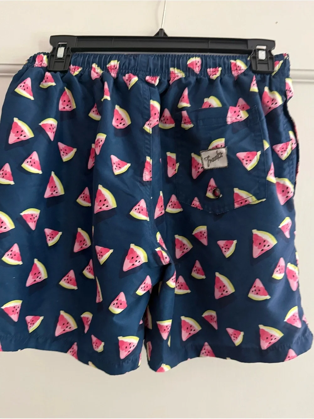 Boys Franks Swim Shorts with Pink Watermelon Print